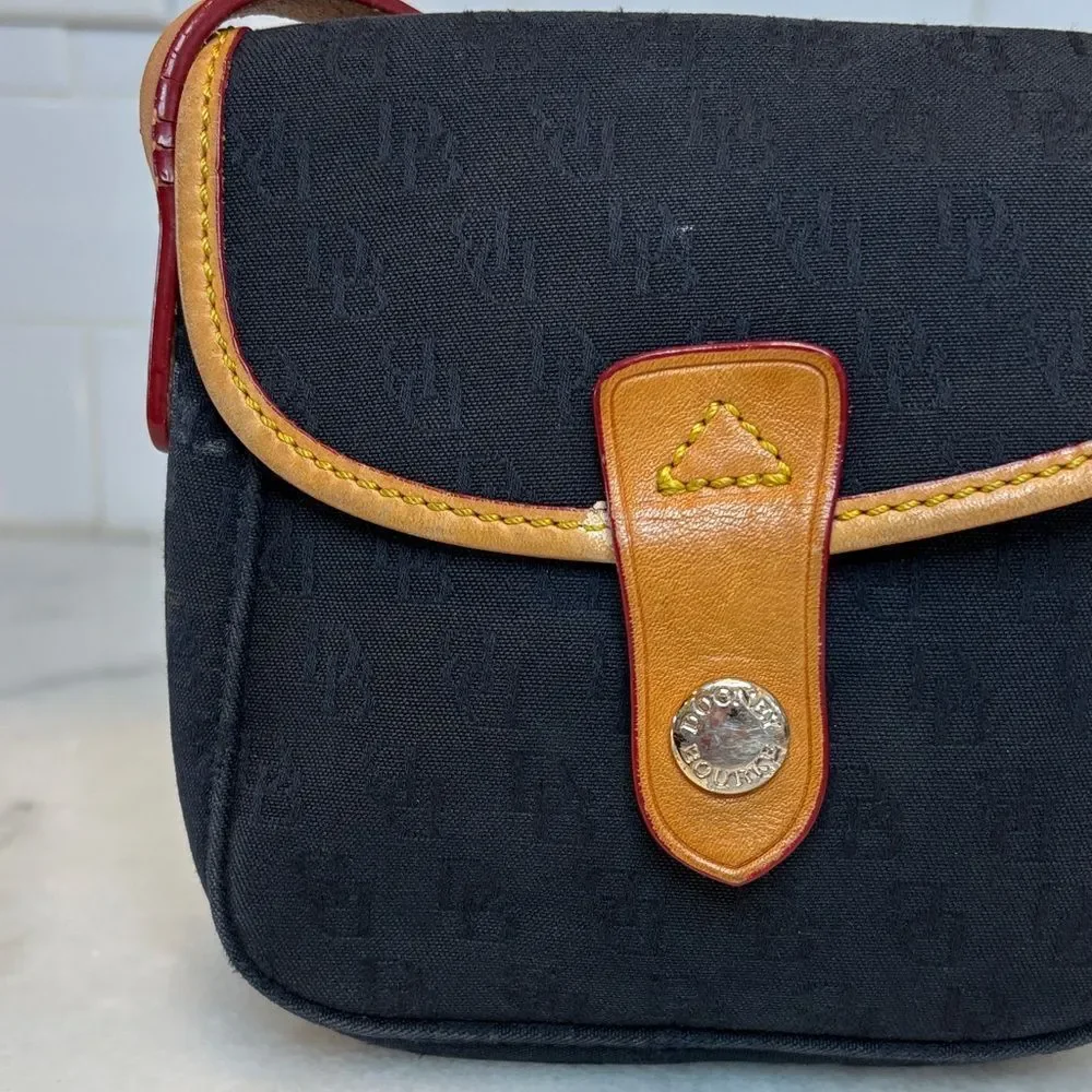 Dooney & Bourke Purse Handbag Pocketbook signature canvas mini Crossbody bag